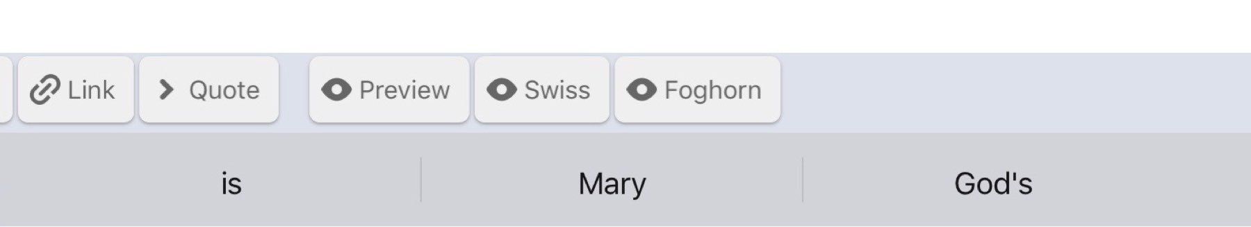 is, Mary, God's